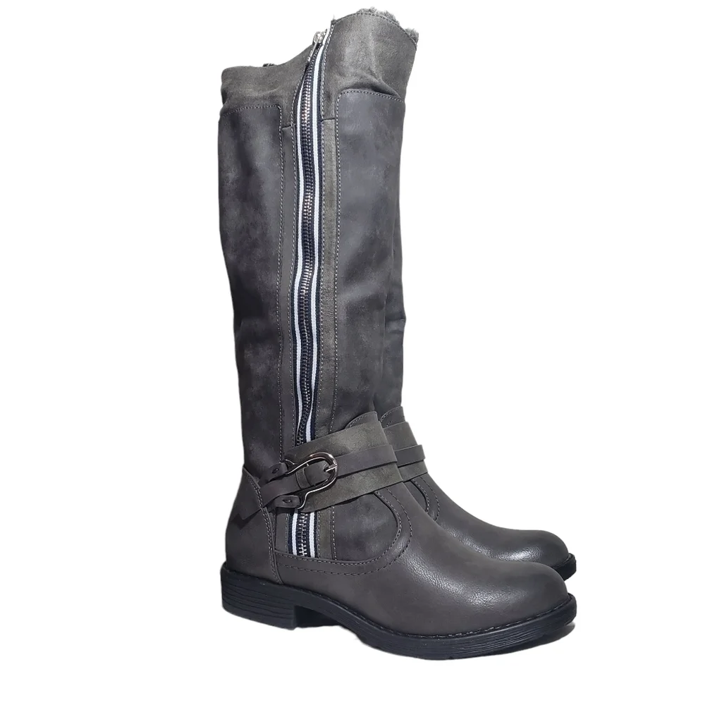 Zigi Soho Gray Stephany Tall Riding Boots Sz 7
